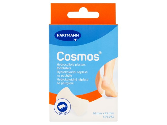 COSMOS Náplast na puchýře na patě twin tec 5 kusů