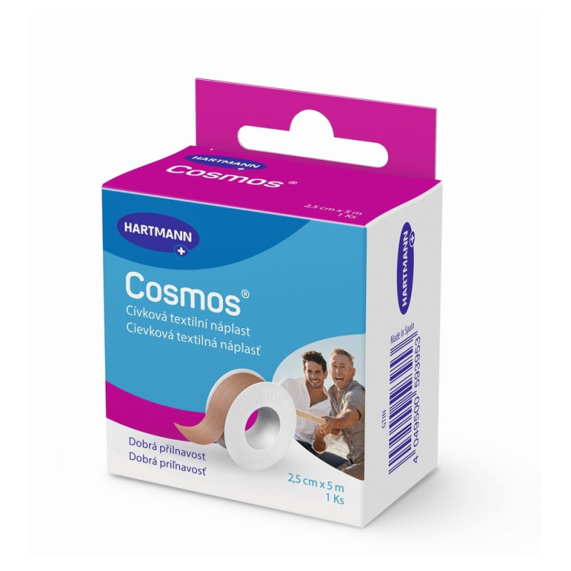 COSMOS Cívková pevná náplast 2,5 cm x 5 m