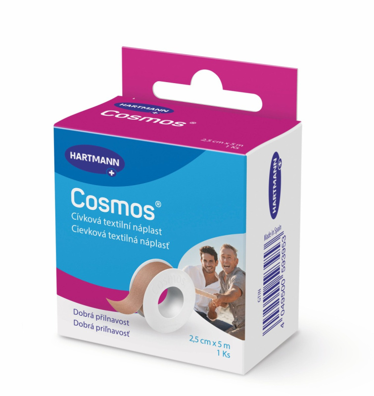 COSMOS Cívková pevná náplast 2,5 cm x 5 m