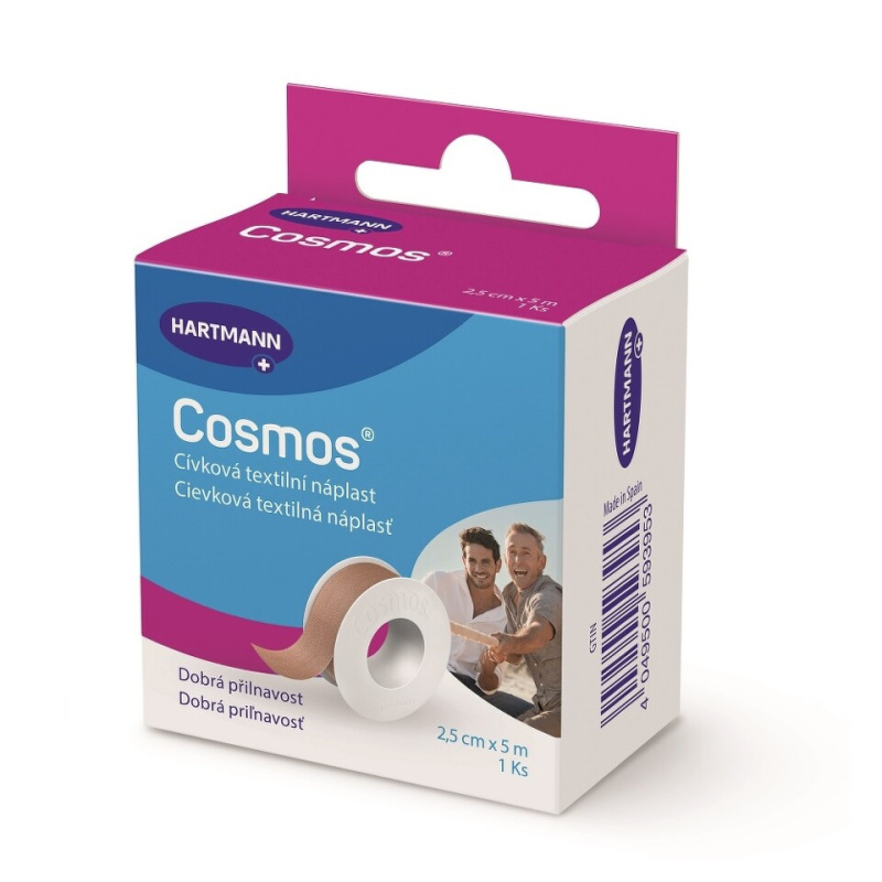 COSMOS Cívková pevná náplast 2,5 cm x 5 m