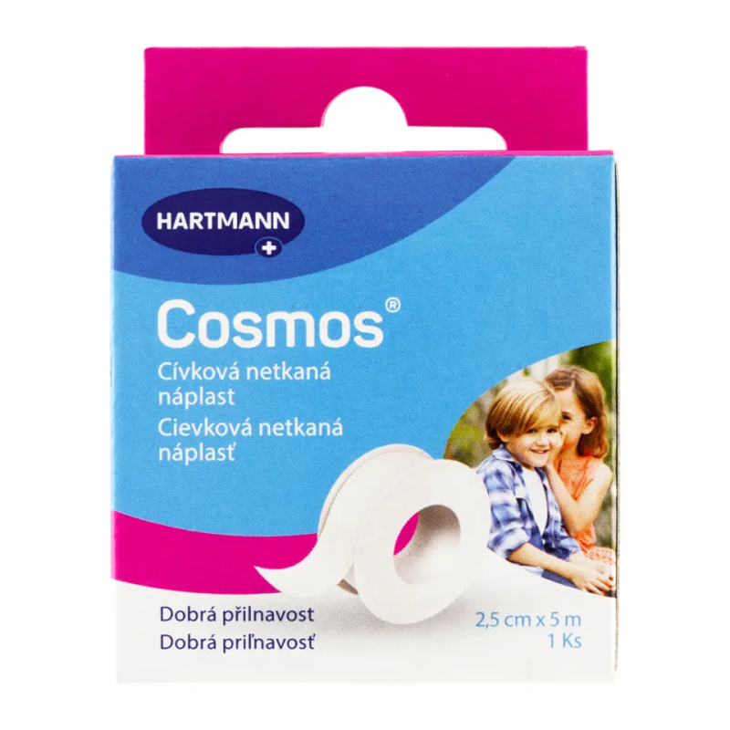 COSMOS Cívková jemná náplast  2,5 cm x 5 m