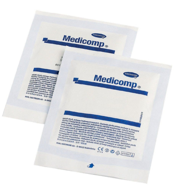 Kompres Medicomp sterilní 10x10cm/25x2ks
