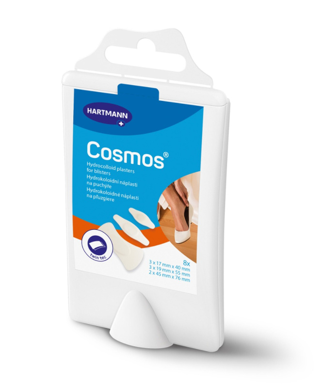 COSMOS Náplast na puchýře mix twin tec 8 kusů