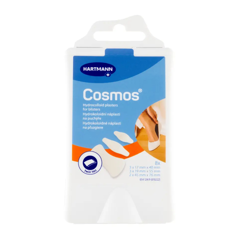 COSMOS Náplast na puchýře mix twin tec 8 kusů
