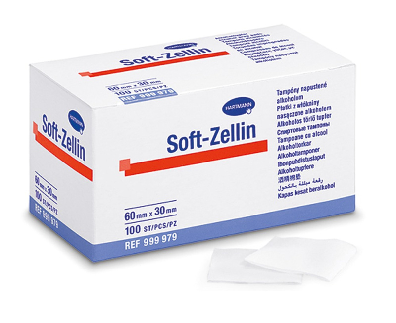 Tampon Soft-Zellin-C impreg.s alkoholem 100ks