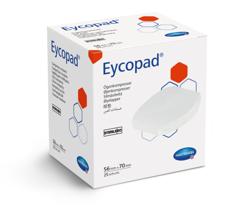Kompres Eycopad ster. 56 x 70 mm / 25 ks 4155407