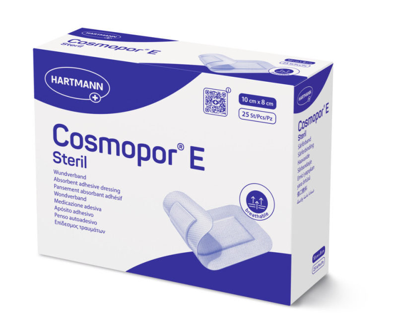 COSMOPOR Rychloobvaz E sterilní 10 x 8 cm 25 kusů