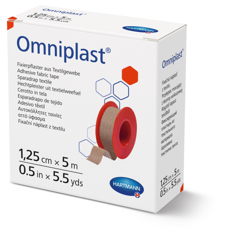 HARTMANN Omniplast náplast textilní 1,25cm x 5m 1 kus