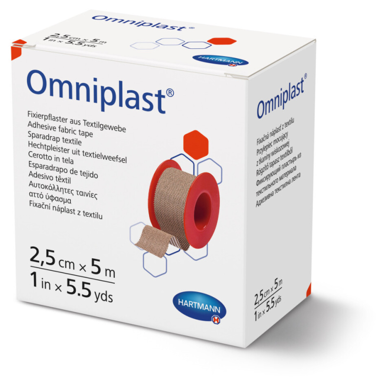 HARTMANN Omniplast náplast textilní 2,5cm x 5m 1 kus