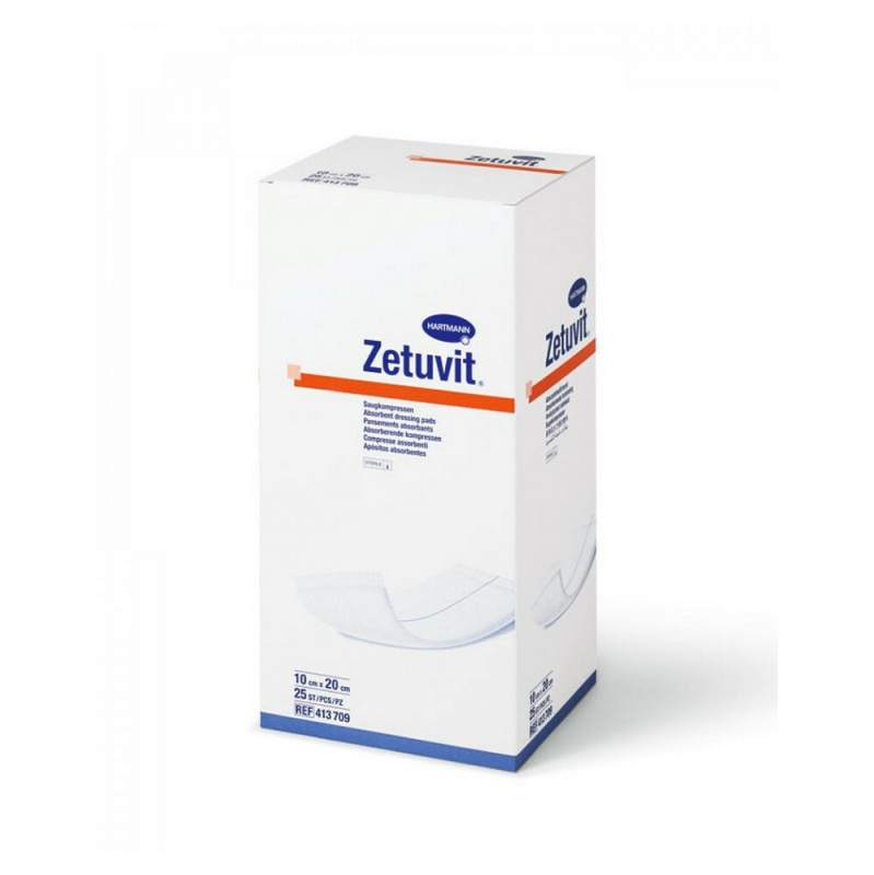 ZETUVIT E Kompres sterilní 10 x 20cm 25ks