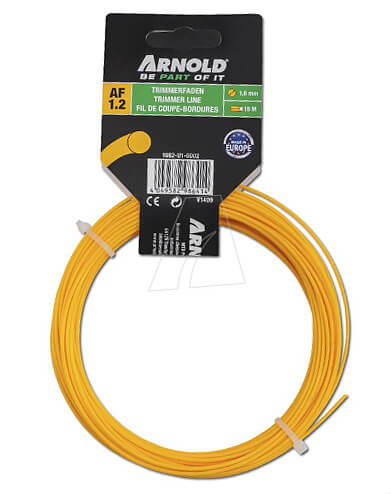 ARNOLD (Stanley Black & Decker) Arnold AF 1.2 - vyžínací struna, 1,6 x 15 m, kulatá