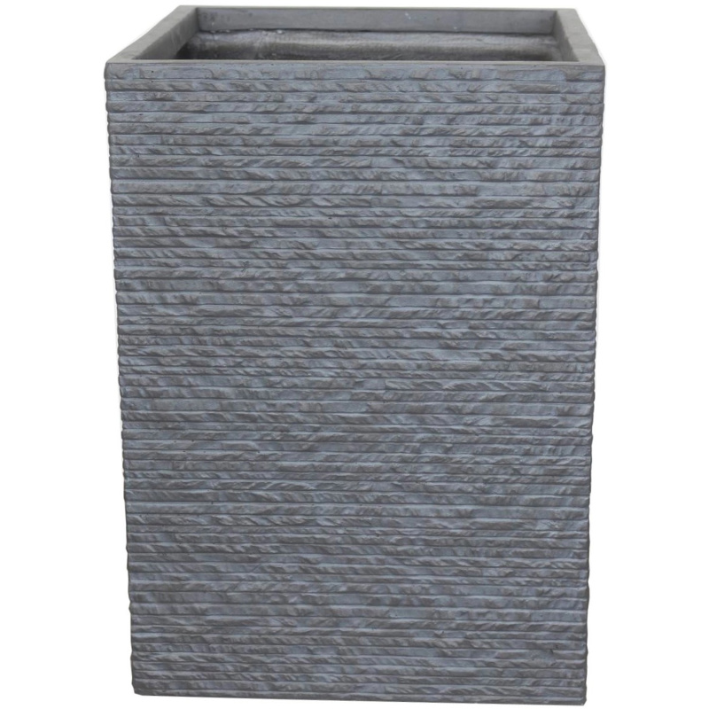 Váza Brickstone tmavě šedá, 30 x 30 x 44 cm