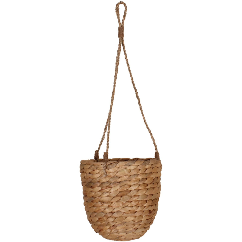 Závěsný květináč z vodního hyacintu, přírodní, pr. 16 x 15 cm
