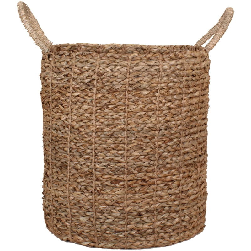 Košík s uchy z mořské trávy, přírodní, pr. 30 x 32 cm