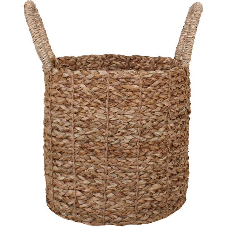 Košík s uchy z mořské trávy, přírodní, pr. 23 x 23 cm