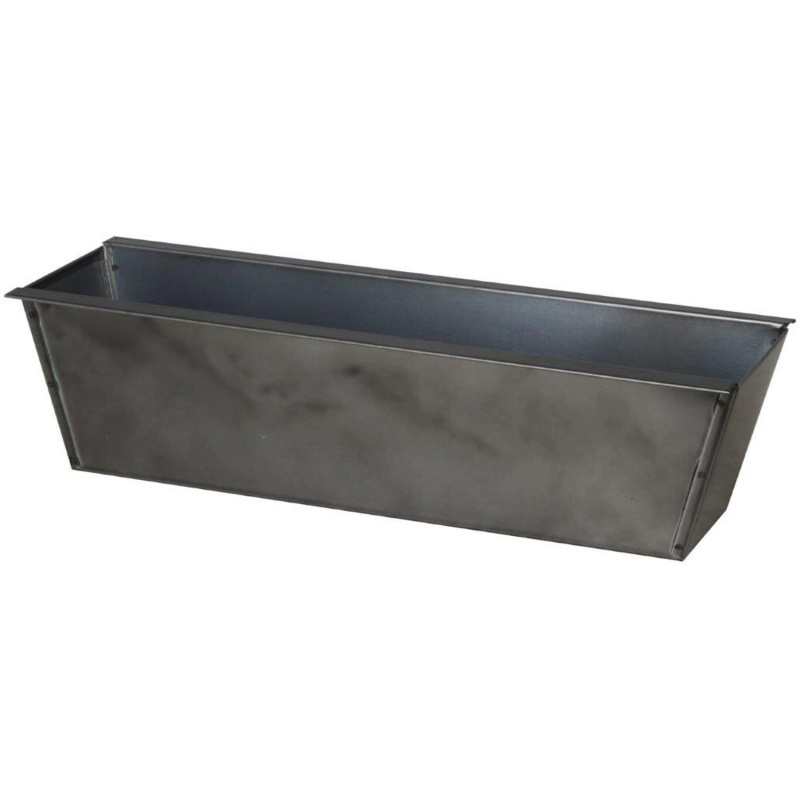 Truhlík na květiny ze zinku pro oboustranné zavěšení na paletu, 38 x 13 cm