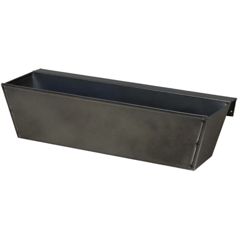 Truhlík na květiny ze zinku k zavěšení na paletu, 38 x 13 x 9,5 cm