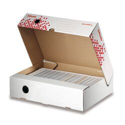 Archivační krabice Esselte Speedbox - bílá, horizontální, 8 x 35 x 25 cm