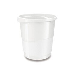 Odpadkový koš Esselte VIVIDA - plastový, bílý, objem 14 l