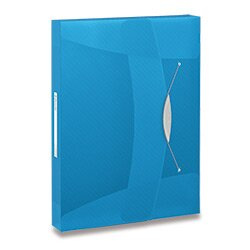 Box na spisy s gumičkou Esselte VIVIDA - A4, modrý