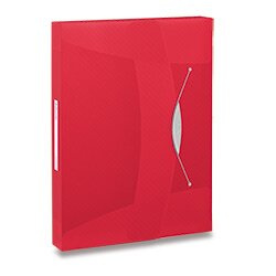 Box na spisy s gumičkou Esselte VIVIDA - A4, červený
