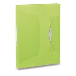 Box na spisy s gumičkou Esselte VIVIDA - A4, zelený