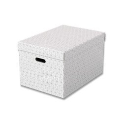 Úložné krabice Esselte Home - velké, bílé, 3 ks
