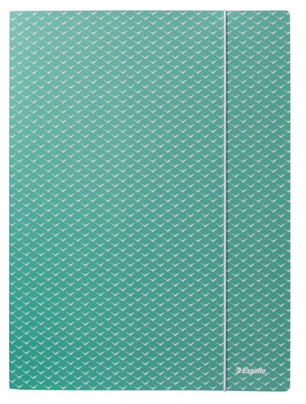 Desky s chlopněmi a gumičkou Esselte Colour'Breeze - A4, kartonové, zelené, 1 ks