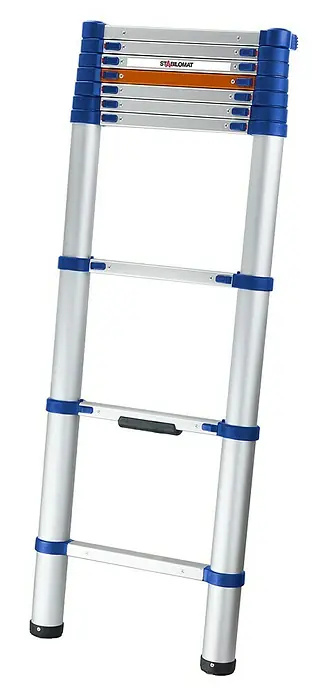 Žebřík teleskopický Stabilomat / nosnost 150 kg / stříbrná Varianta: ivi1