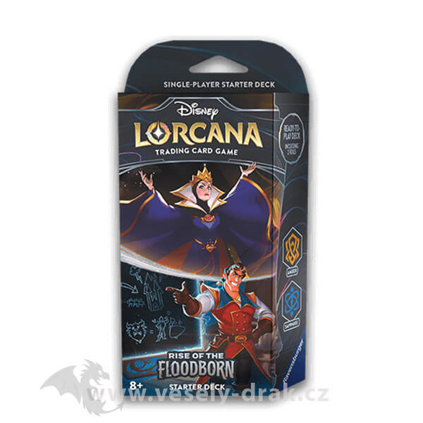 Disney Lorcana: Rise of the Floodborn - Amber & Sapphire Starter Deck - hra z kategorie Karty