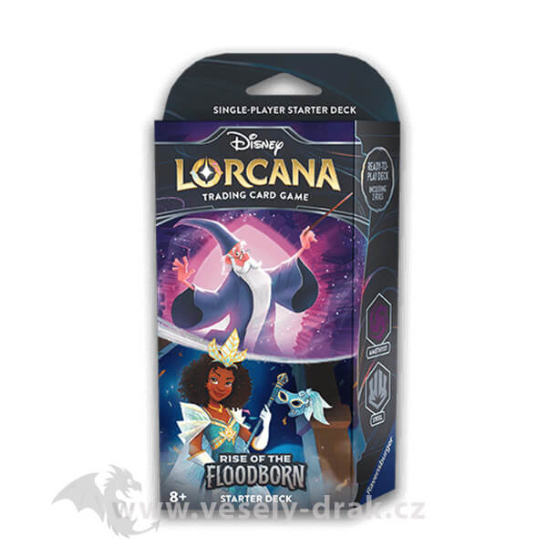 Disney Lorcana Rise of the Floodborn Starter Deck Merlin & Tiana