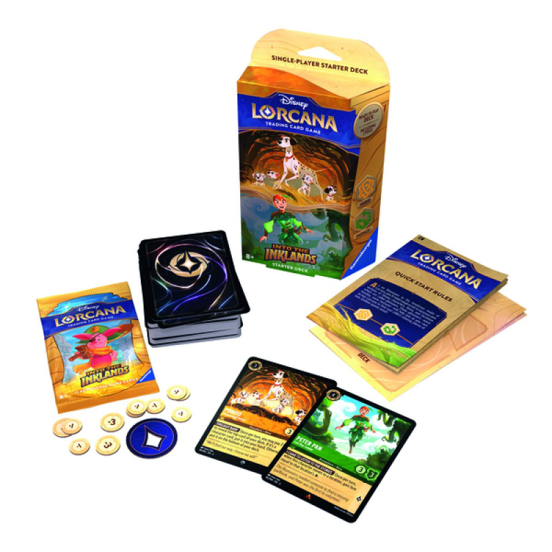 Ravensburger Disney Lorcana: Into the Inklands - Startovací balíček Jantar & Smaragd