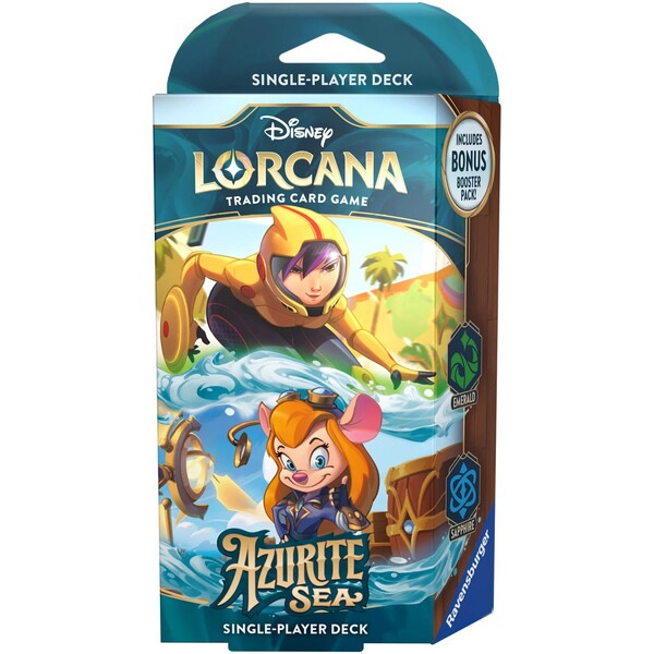 Ravensburger Disney Lorcana: Azurite Sea - Starter Deck Emerald & Sapphire