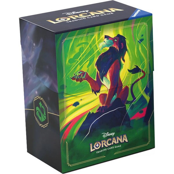 Ravensburger Disney Lorcana: Azurite Sea - Deck Box Scar - Vengeful Lion from The Lion King