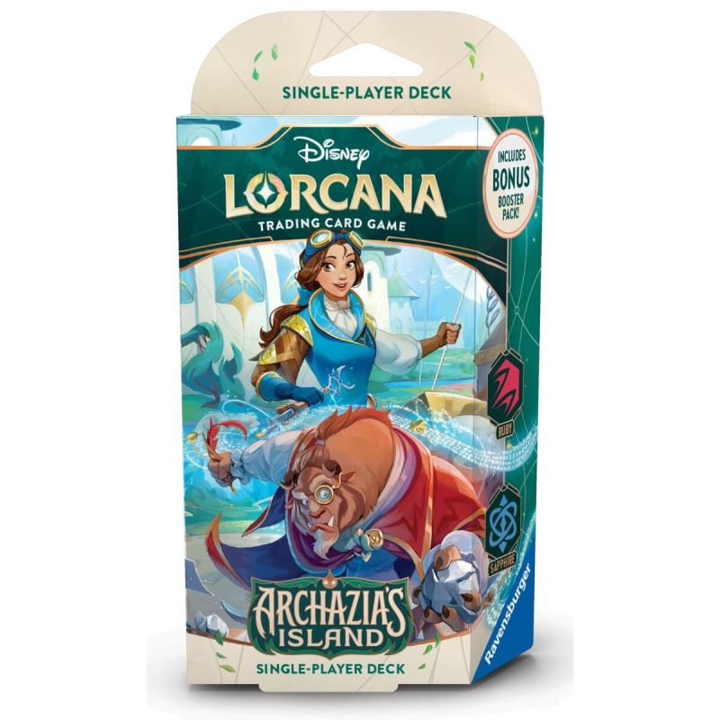 Disney Lorcana TCG Archazia's Island Starter Deck Ruby & Sapphire