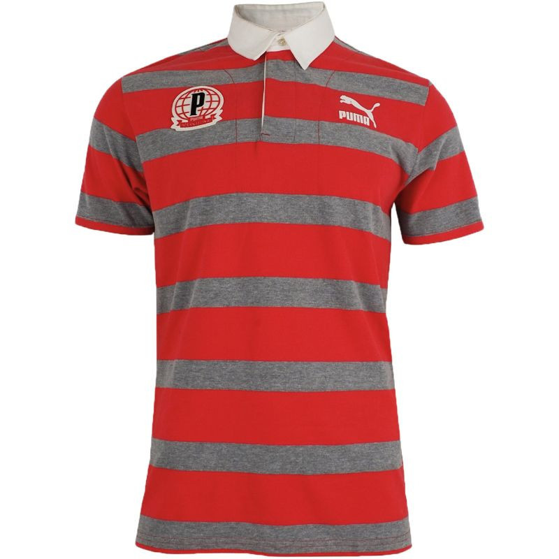 Pánské tričko Puma Polo red-grey 558241 09 pánské m