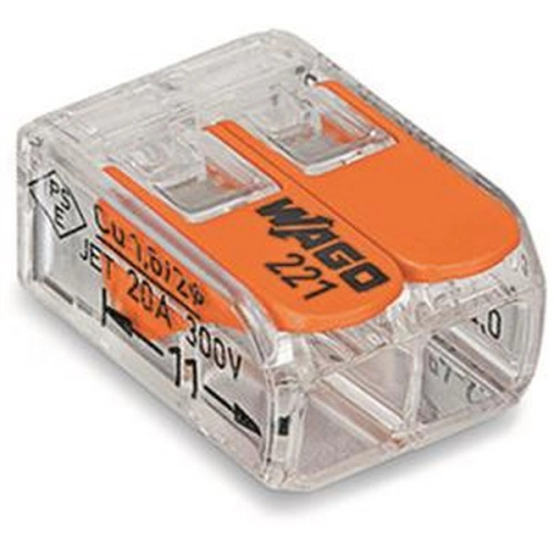 Svorka flexi 2x4, WAGO 221-412