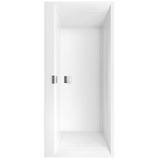 Villeroy & Boch Squaro Edge 12 obdélníková vana squaro 190x90 cm litý mramor levá i pravá UBQ190SQE2DV-01