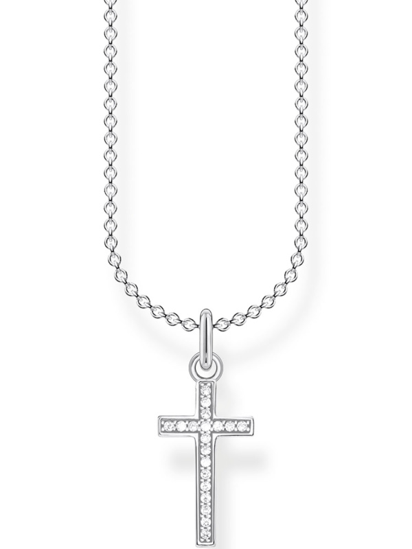Thomas Sabo KE2043-051-14-L45V Ladies Necklace - Cross Pave