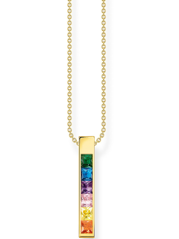 Thomas Sabo KE2113-971-7 Ladies Necklace - Rainbow Stone