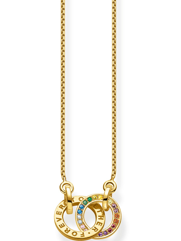 Thomas Sabo KE1488-996-7 Ladies Necklace - Together Rainbow