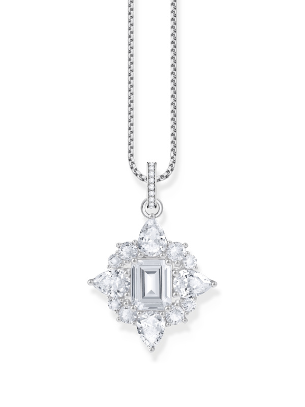 Thomas Sabo PE963-051-14 Silver pendant with white stones
