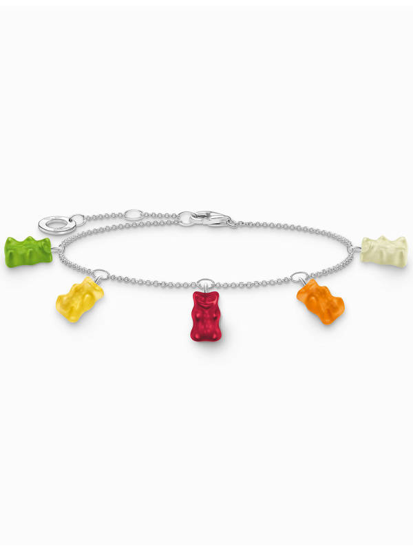 Thomas Sabo A2152-017-7-L19V Silver náramek s 5 Haribo medvídky