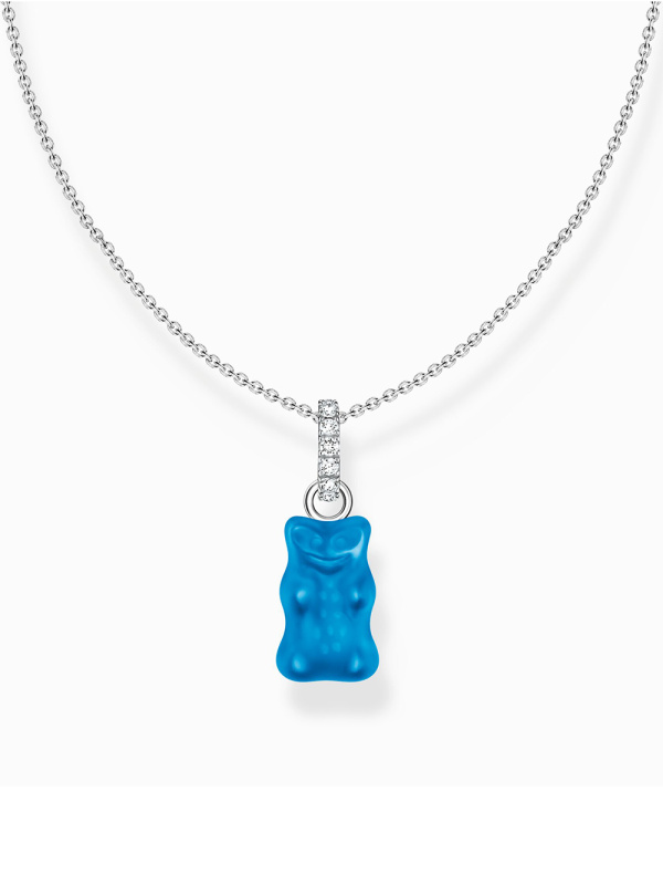 Thomas Sabo KE2209-052-1-L45V Silver chain with blue Goldbears pendant