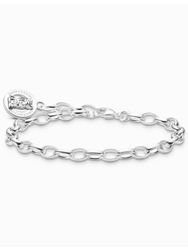 Thomas Sabo X0291-001-21-L19 Silver náramek náramek with Goldbears logo ring