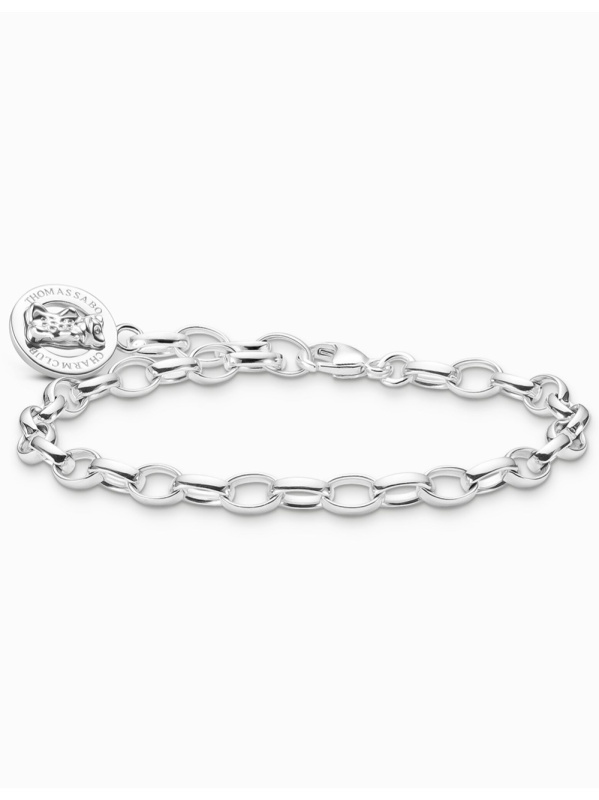 Thomas Sabo X0291-001-21-L17 Silver náramek náramek with Goldbears logo ring