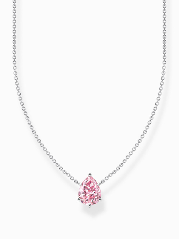 Thomas Sabo KE2213-051-9-L45V Silver necklace with pink heart pendant