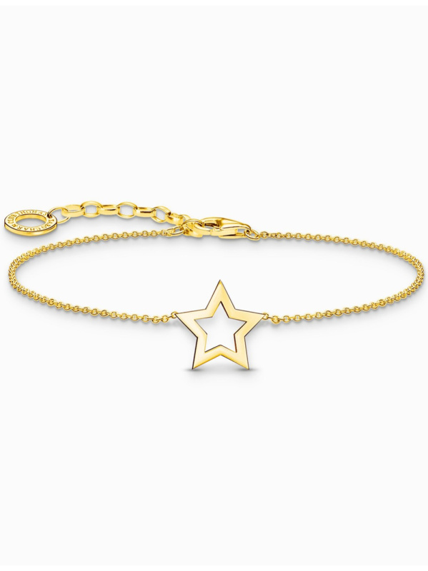 Thomas Sabo A2162-413-39-L19V Gold-plated náramek s hvězdou