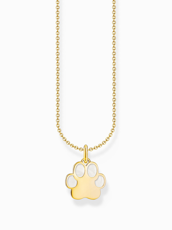 Thomas Sabo KE2266-427-14-L45V Gold-plated chain with paw pendant