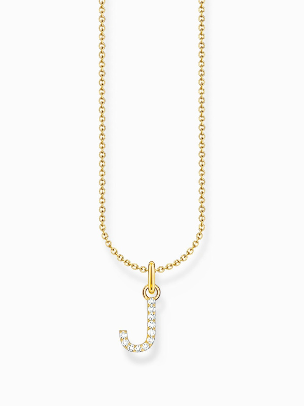 Thomas Sabo KE2249-414-14-L45V Gold-plated necklace letter J